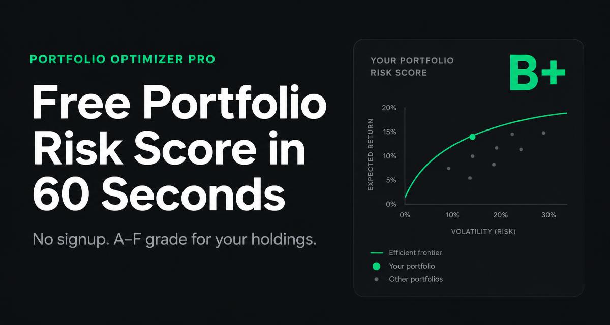 I built a free A–F “portfolio checkup” for ETF investors. Roast it.